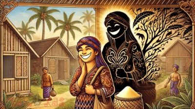Gambar Ilustrasi Contoh Seloka Madura Alesan Gula Abuggik Memba (Doc. Parekas.com)