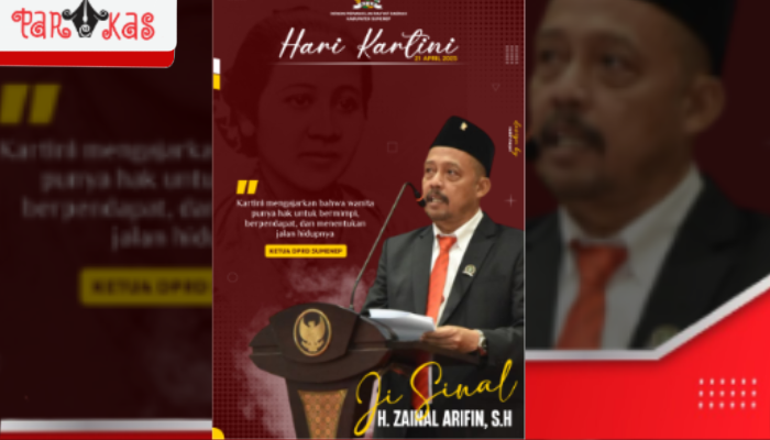 UCAPAN: Poster ucapan hari Kartini oleh Ketua DPRD Kab. Sumenep, H. Zainal Arifin, SH. (Dok. Redaksi)